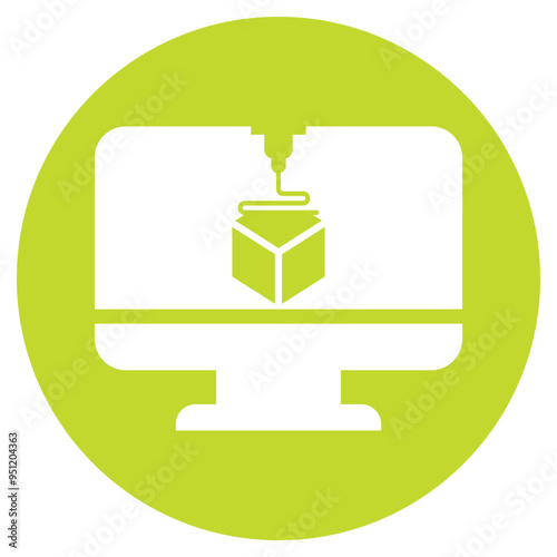 3d print, machine, printer icon