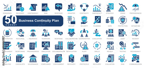 Business Continuity Plan iconset