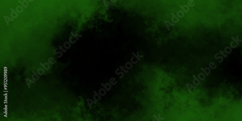 bstract cloud and vapor texture background. Black and Green smoke aquarelle smudge illustration smooth grungy smokey light green colors ink glow. green color powder explosion	
