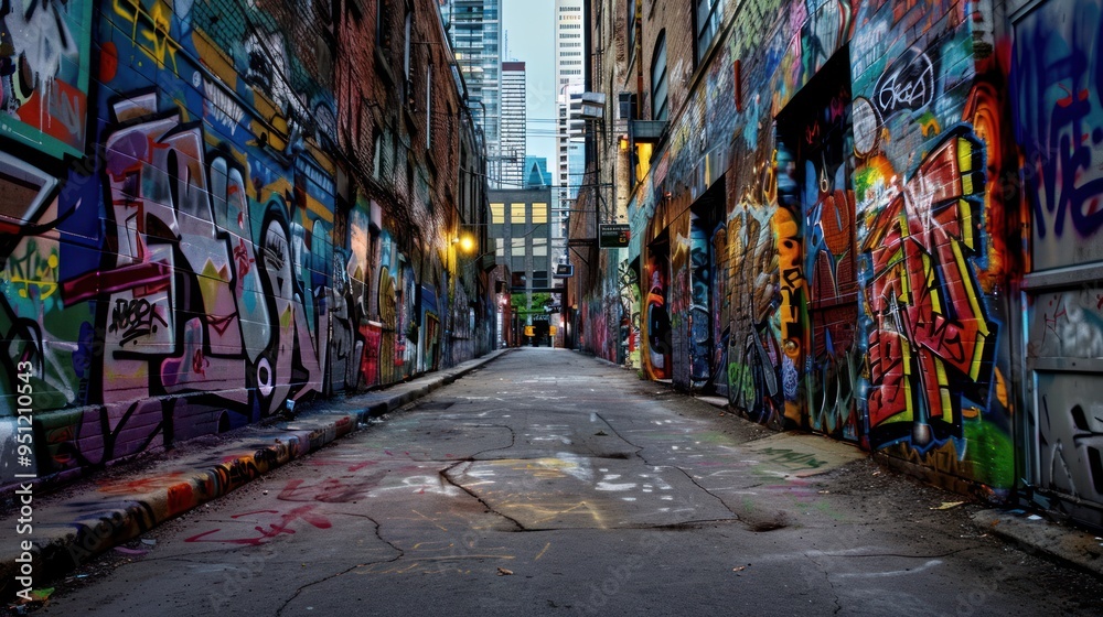 Obraz premium Urban Art Alleyway