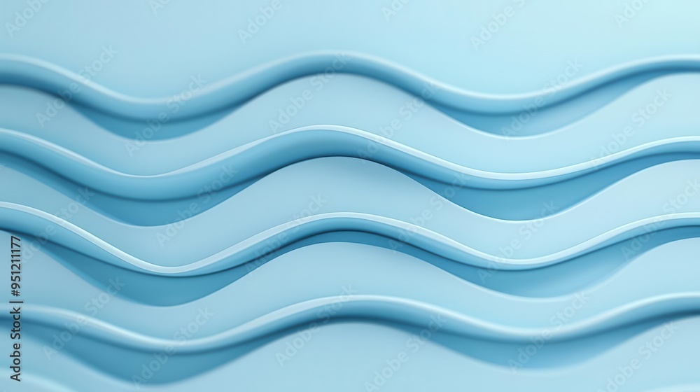 Fototapeta premium Abstract wavy fingerprint background, beautifully rendered in 3D.