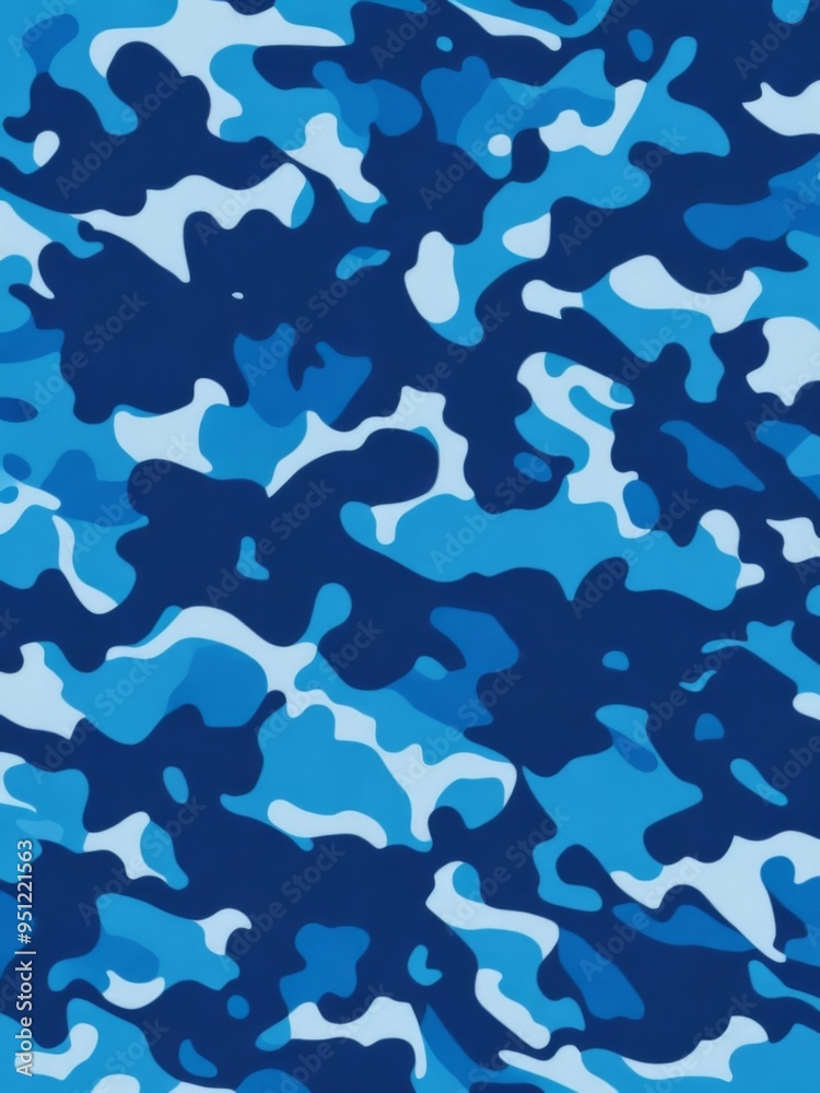 Blue camouflage, texture (background)