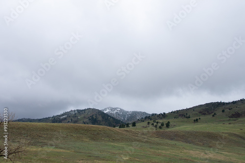 Low clouds over the hills