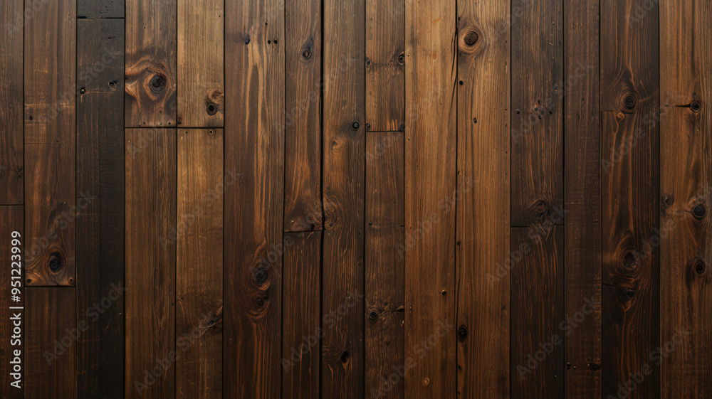 Fototapeta premium Antiguo fondo de madera con textura oscura grunge, la superficie de la antigua textura de madera marrón, paneles de madera de teca de vista superior. 