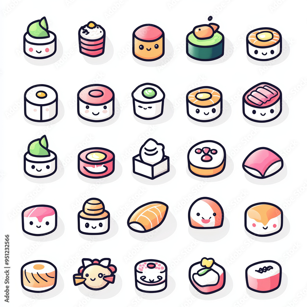 Kawaii icons Kawaii icons