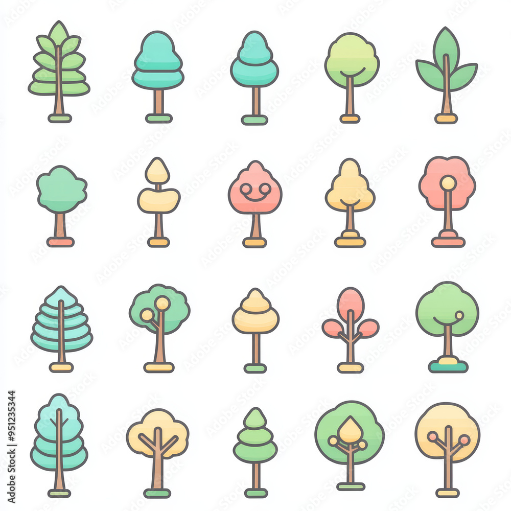 Kawaii icons Kawaii icons