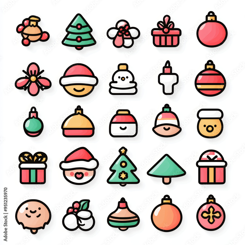 Fototapeta premium Kawaii icons