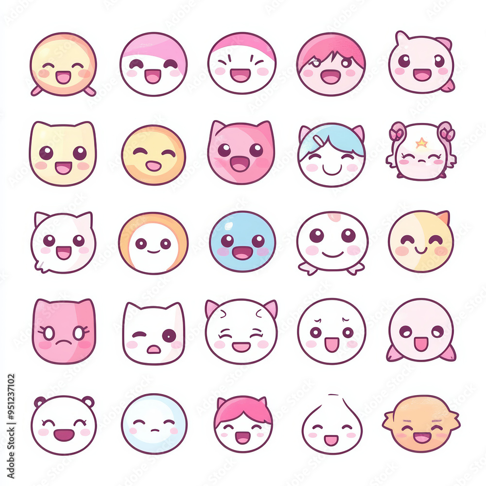 Kawaii icons Kawaii icons