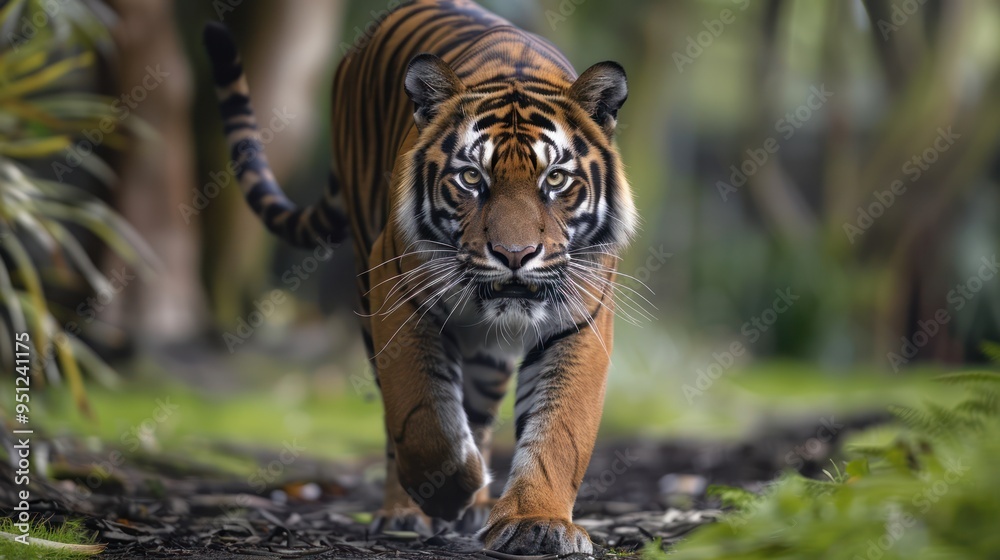 Fototapeta premium Majestic Tiger in its Natural Habitat