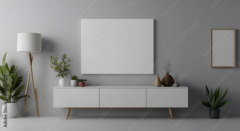 Minimalist Mockup of an Empty White Canvas on the Wall
Minimalist Mockup of an Empty White Canvas on the Wall