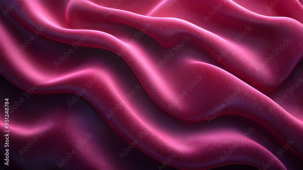 Fototapeta premium Rich Velvet Fabric with Deep Folds