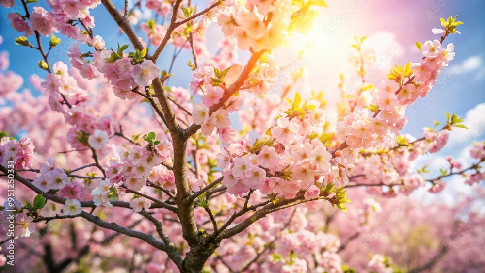 Blooming tree in full blossom, spring, nature, flowers, pink, petals, garden, season, colorful, beauty, growth, flora, fresh