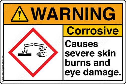 ANSI Z535 WARNING GHS Chemica...