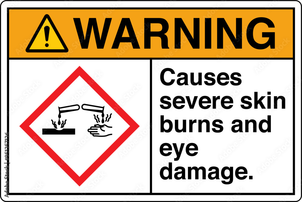 ANSI Z535 WARNING GHS Chemica... ANSI Z535 WARNING GHS Chemica...