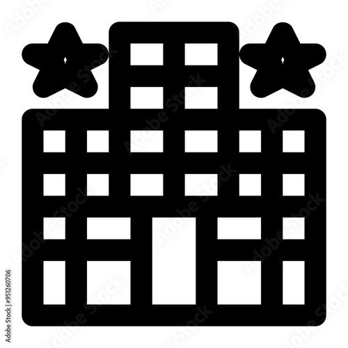 hotel, building, house, room, staycation outline icon