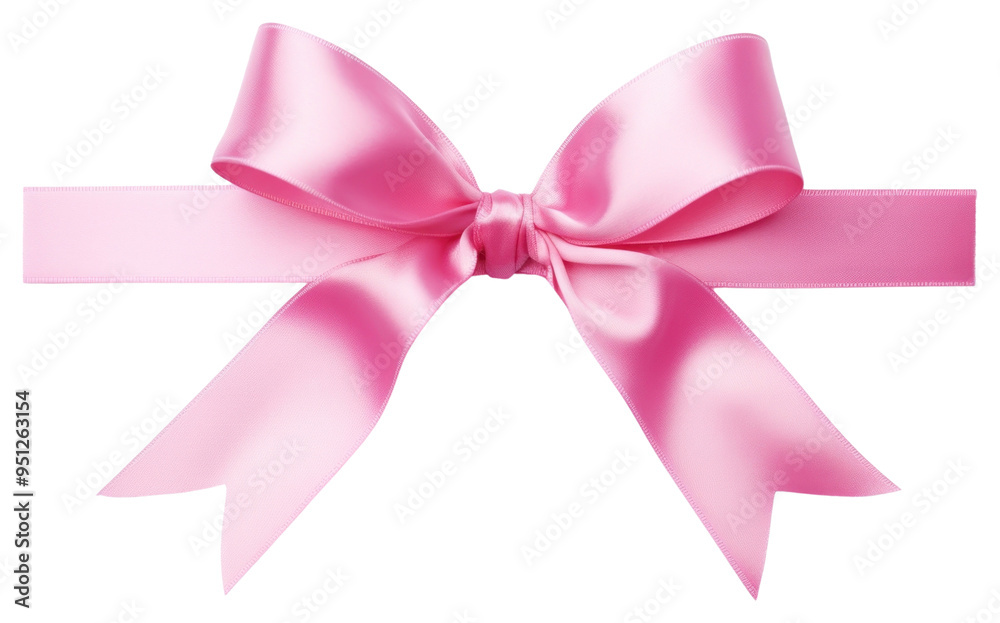 PNG Elegant pink satin gift bow PNG Elegant pink satin gift bow