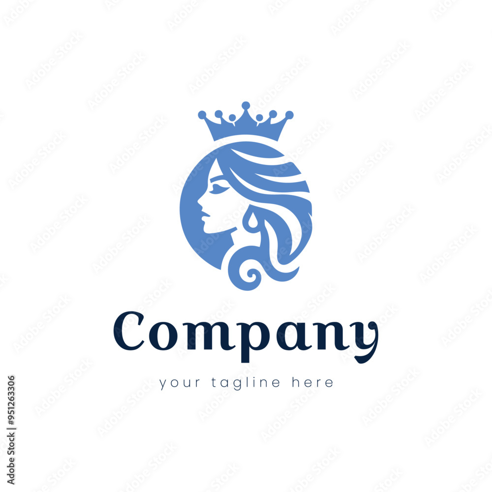 Obraz premium Beauty Queen Logo.