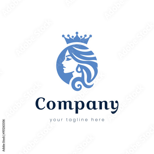 Wallpaper Mural Beauty Queen Logo. Torontodigital.ca