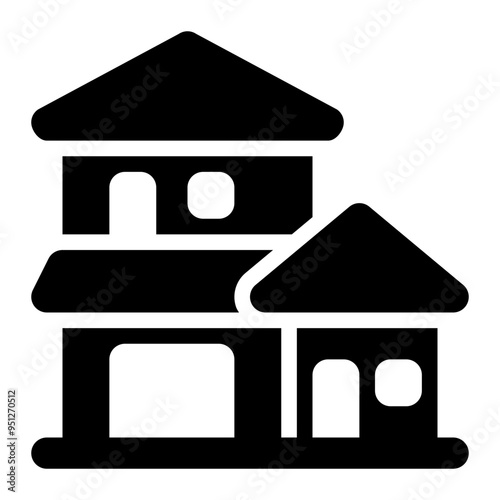 house, home, building, residence solid or glyph icon