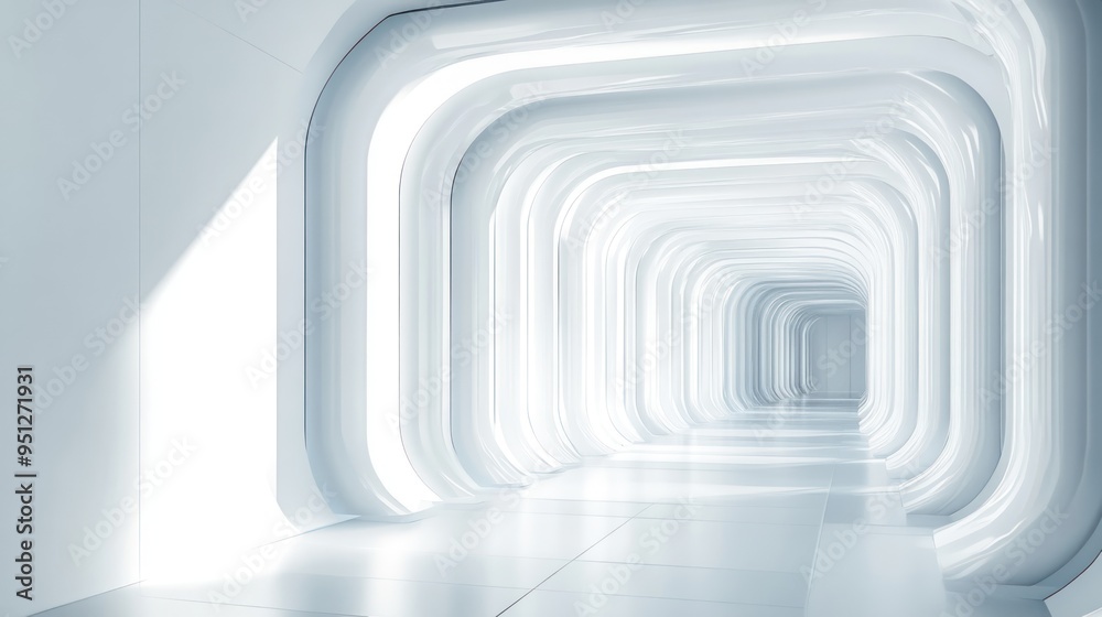 Abstract Technology Background. Minimal Architecture Design. White Industrial Wallpaper Abstract Technology Background. Minimal Architecture Design. White Industrial Wallpaper