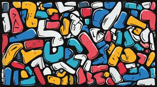 Discover vibrant graffitistyle posters featuring abstract lettering and unique textures. Perfect for wall art enthusiasts