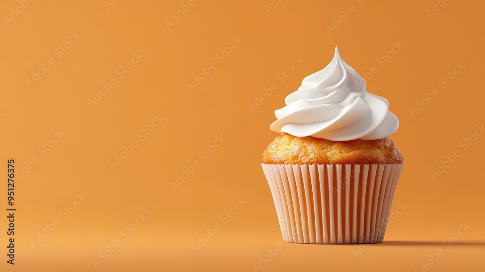 Stylized illustration of muffin in bold lines and vibrant colors. Stylized illustration of muffin in bold lines and vibrant colors.