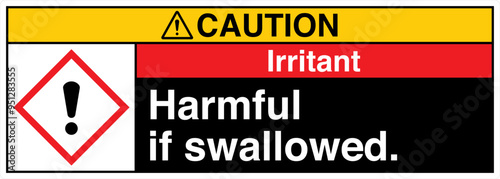 41 ANSI Z535 CAUTION GHS Chem...