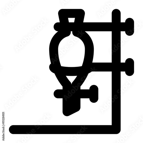 separatory funnel, separation, separating, funnel, laboratory outline icon photo