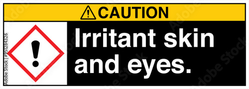 40 ANSI Z535 CAUTION GHS Chem...