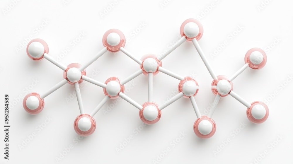 Precise 3D Render of Biochemical Molecule Structure in High Luminosity on White Background - 8K Quality, Generate Ai Precise 3D Render of Biochemical Molecule Structure in High Luminosity on White Background - 8K Quality, Generate Ai