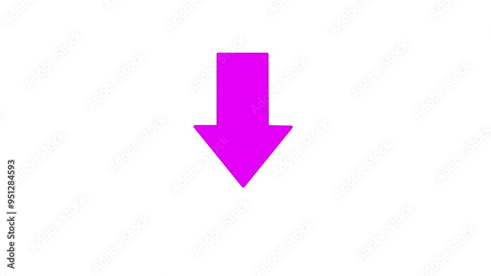 Animated Arrow Pointing Down, Arrow sign symbol animation on white background ,Technology Directional arrow animation ,abstract Directional arrow line. Animated Arrow Pointing Down, Arrow sign symbol animation on white background ,Technology Directional arrow animation ,abstract Directional arrow line.