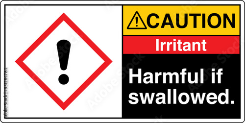 39 ANSI Z535 CAUTION GHS Chem...