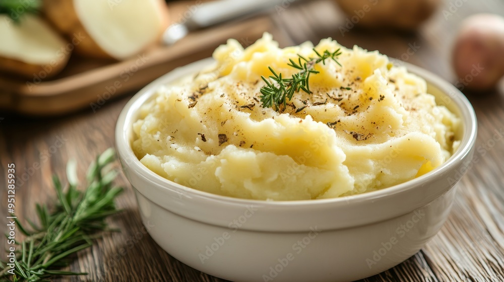 Creamy and Comforting Mashed Potatoes with Herbs Creamy and Comforting Mashed Potatoes with Herbs