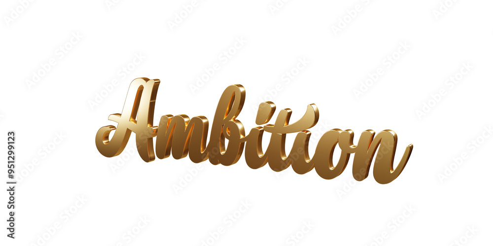 Fototapeta premium Luxury 3D gold text 