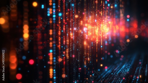 Digital matrix designs with cascading code effects