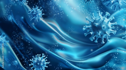 Prevents bacteria and viruses on fabric fibers. Makes the clothes not smell musty. Realistic vector illustration