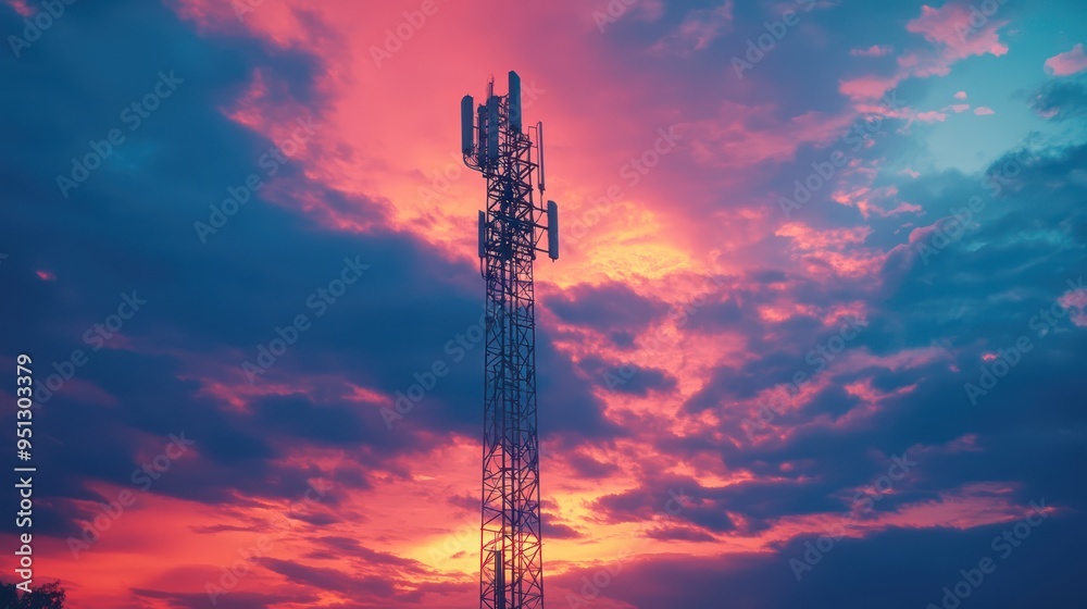 Mobile telecommunication towers network Mobile telecommunication towers network