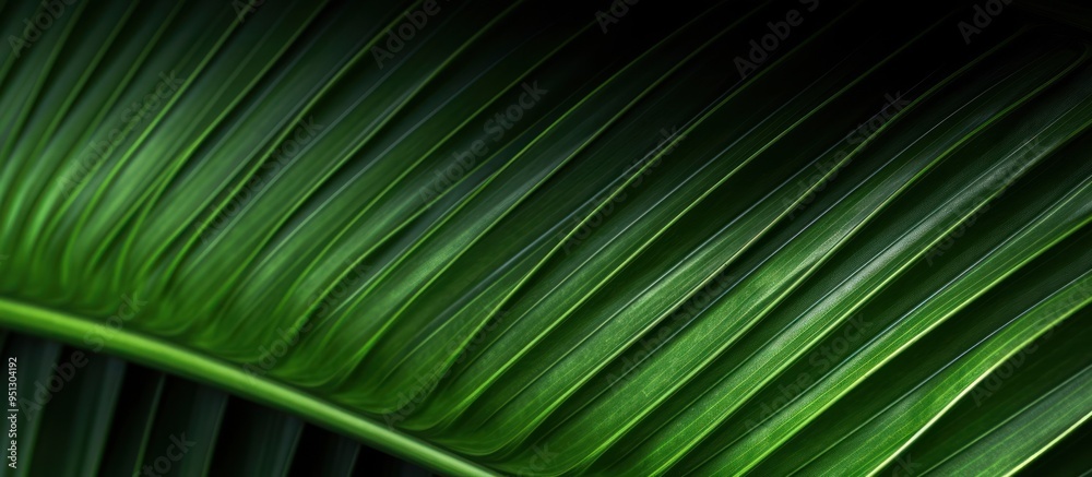 Green Palm Leaf Texture Green Palm Leaf Texture