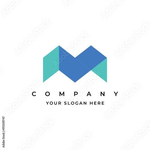 Vector m letter logo template