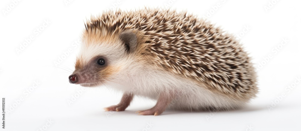 Obraz premium A Curious Little Hedgehog