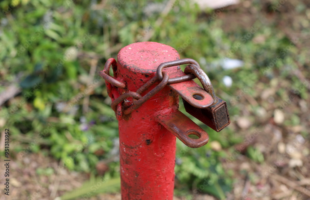Old iron lock close up. Concept of safety and security. Old iron lock close up. Concept of safety and security.