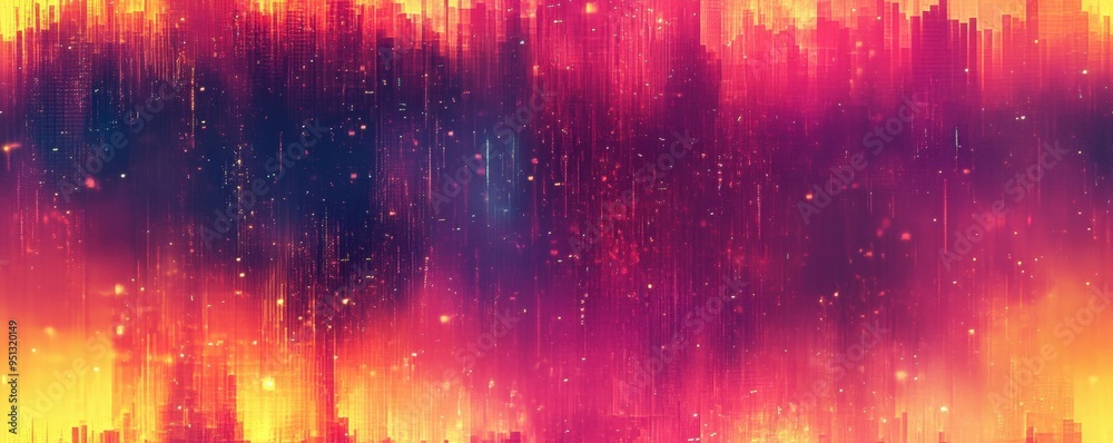 Digital noise with glitch effects, [Abstract Background], [Techno-chaos]