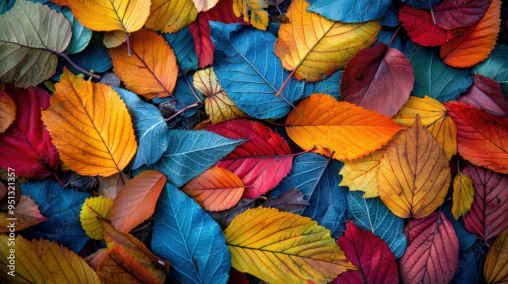 Colorful Autumn Leaves Background Texture Colorful Autumn Leaves Background Texture