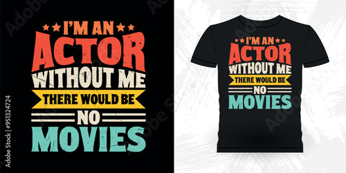 Funny Theater Director Retro Vintage Theater T-shirt Design