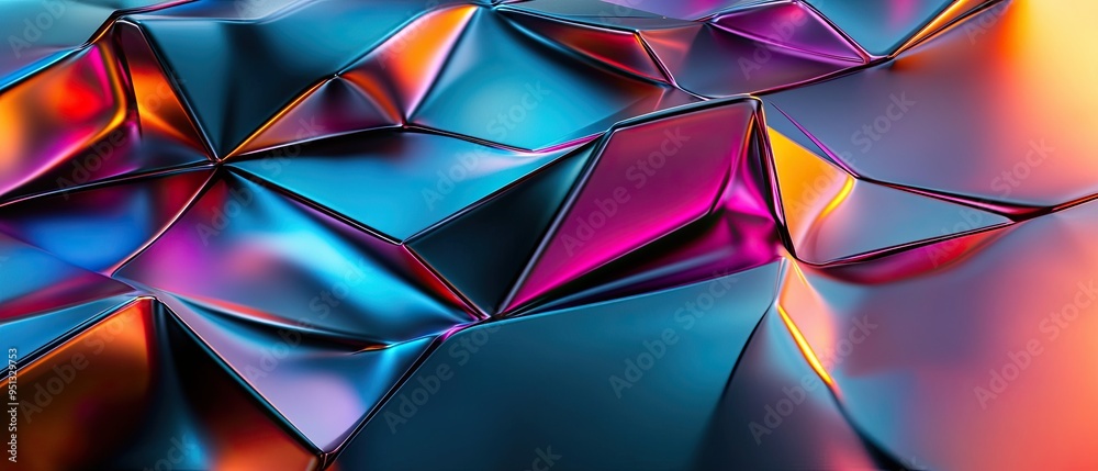 Futuristic metallic texture with holographic elements and high contrast for visually striking and cutting-edge designs Futuristic metallic texture with holographic elements and high contrast for visually striking and cutting-edge designs