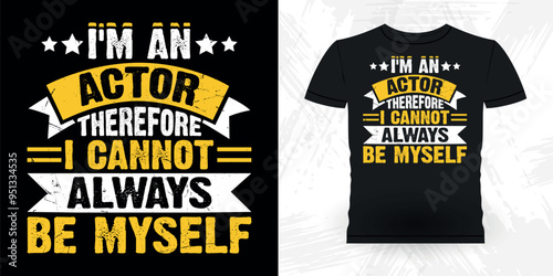 Funny Theater Director Retro Vintage Theater T-shirt Design