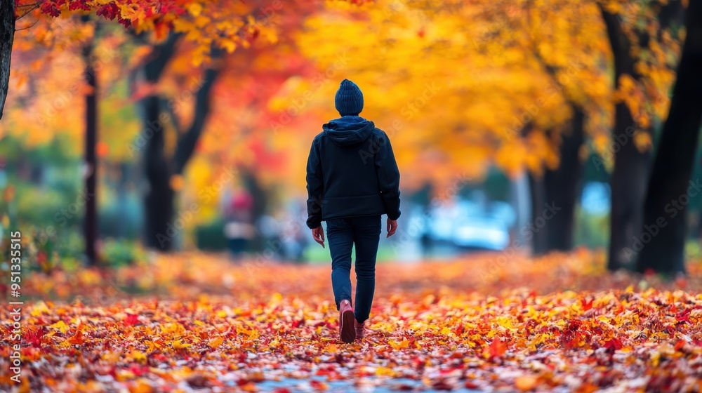 Autumn Stroll in the Vibrant Foliage Autumn Stroll in the Vibrant Foliage
