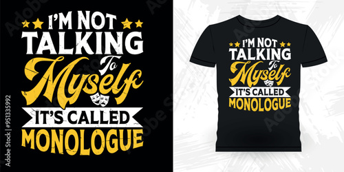 Funny Theater Director Retro Vintage Theater T-shirt Design