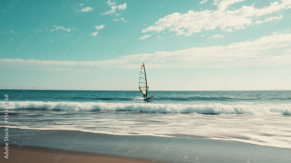 Serene Moments on the Coastal Waves