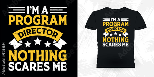 Funny Theater Director Retro Vintage Theater T-shirt Design